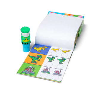 Dinozauri Radošā uzlīmju aktivitāšu grāmata ar stampiņu un 300 uzlīmēm - Sticker WOW!® Acitivty Pad Dinosaur, Melissa & Doug