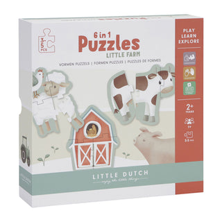 6 in 1 puzzles Little Farm, Little Dutch