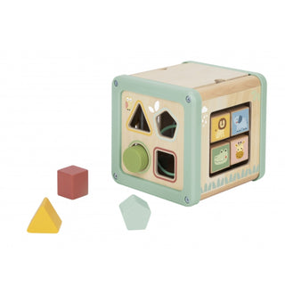 Motor activity play cube in pastel shades