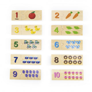 Learn to count - Wooden puzzle