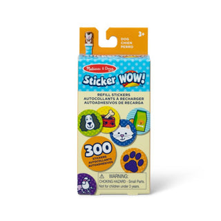Suņi - uzlīmju kārtridža papildinājums Sticker WOW!® uzlīmju stampiņai, tikai uzlīmes ( 300 gab)