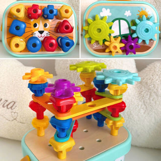 Rainbow Peg construction, stacking and lacing set