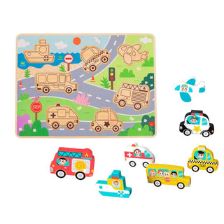 Wooden Transportation Chunky Puzzle