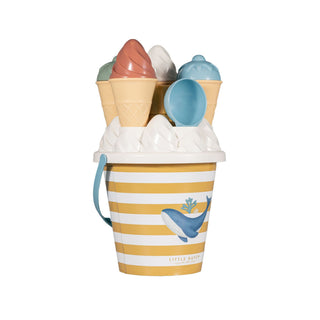 Little Dutch Ice Cream Beach Set with cake molds ´Ocean Dreams Blue´