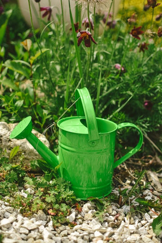 Metal children's watering can, green