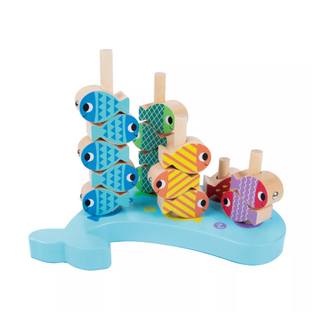 4 in 1 fish game - fishing, threading, stacking, balancing