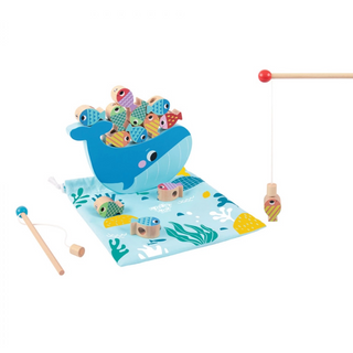 4 in 1 fish game - fishing, threading, stacking, balancing