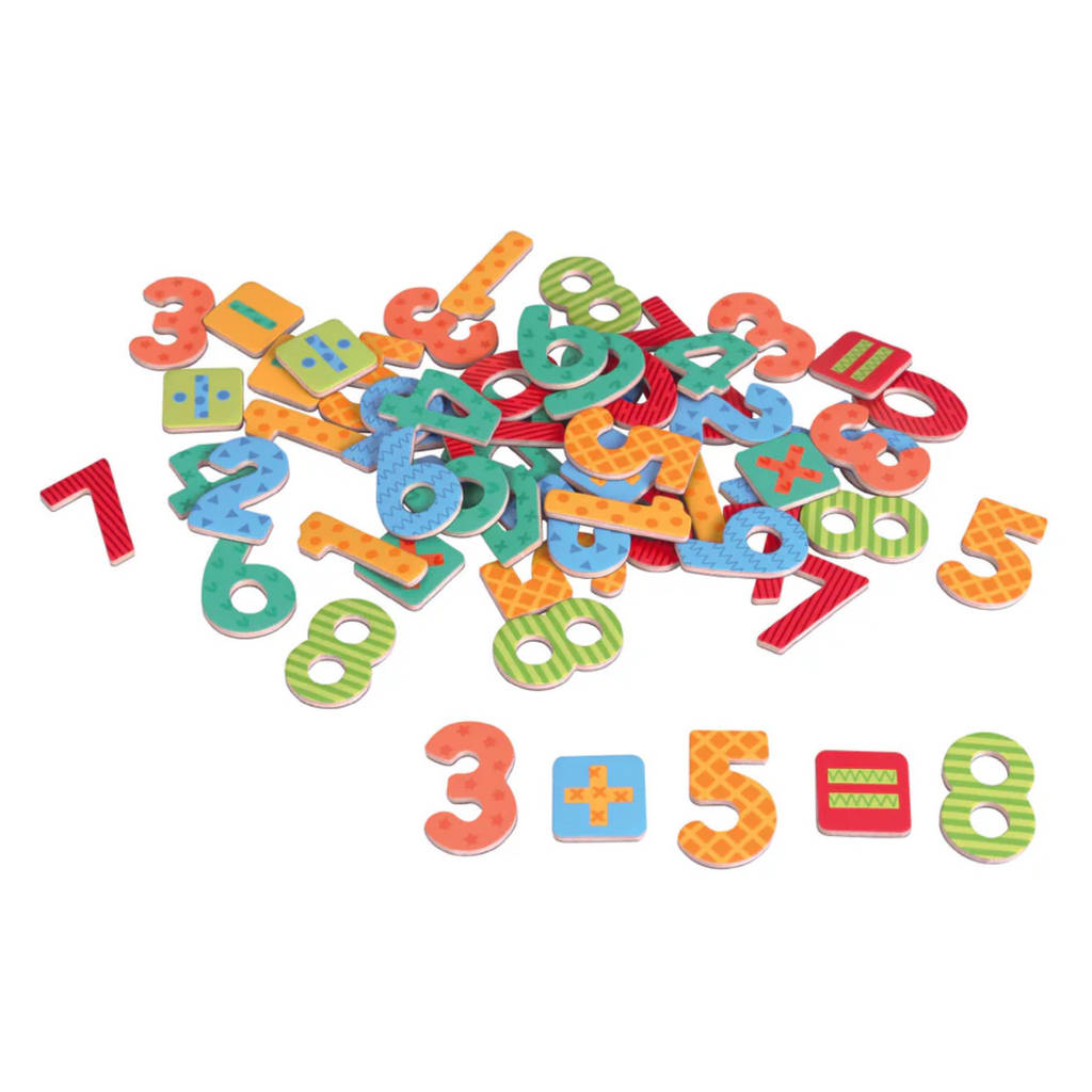 Safe Number Magnets Wooden number magnets 60 pcs – meKID