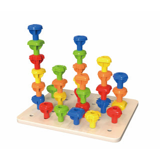 Rainbow pegs learning set