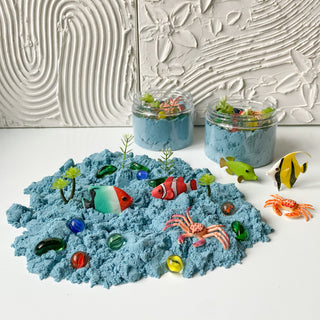 Under the sea- Kinetic sand fish sensory jar