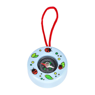 Wooden compass for kids, blue, Goki