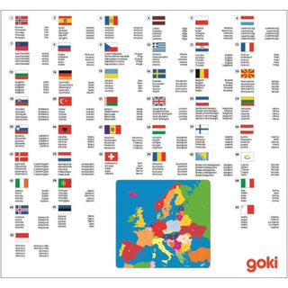 Koka puzle Eiropas valstis, Goki, 5+ 