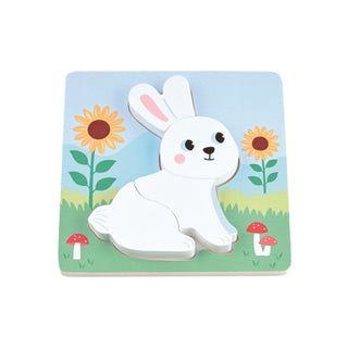 Wooden farm puzzle set - 4 chunky puzzles