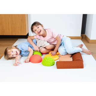 Large pastel sensory balance massage path, 11 elements