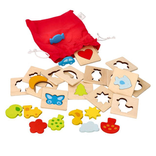 Find a pair - wooden matching game