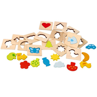 Find a pair - wooden matching game