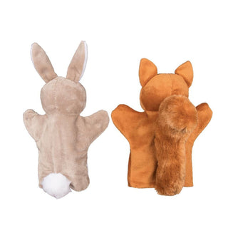 Forest animals hand puppets, squirrel, rabbit and hedgehog, 1 pcs, Goki