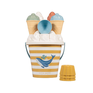 Little Dutch Ice Cream Beach Set with cake molds ´Ocean Dreams Blue´