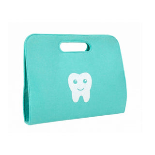 Liitle dentist play set in a felt bag