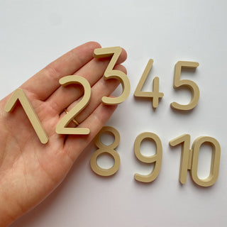 Cipari bērniem 1-10 matemātikas apguvei, eko sensorie cipari