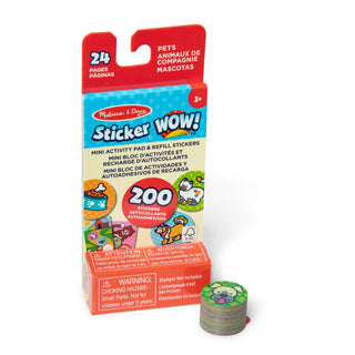 Sticker WOW!® Mini Activity Pad & Refill Stickers - Pets (200+ Stickers, Stamper Not Included)