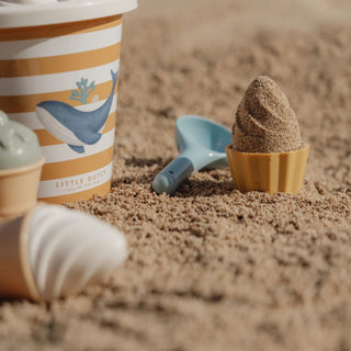 Little Dutch Ice Cream Beach Set with cake molds ´Ocean Dreams Blue´