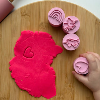 Vienradži - eko stampiņu komplekts plastilīna veidošanai Unicorn zīmodziņi, 4 gab