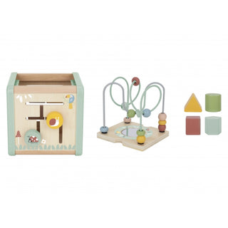 Motor activity play cube in pastel shades