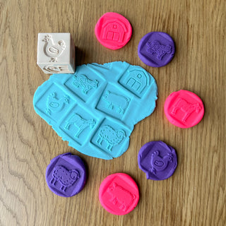 Fermas Stampiņa- Lauku sētas Tekstūras kubs plastalīnam