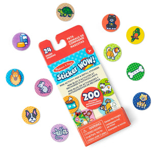 Sticker WOW!® Mini Activity Pad & Refill Stickers - Pets (200+ Stickers, Stamper Not Included)