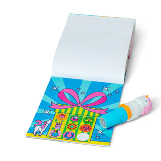 Vienradži Radošā uzlīmju aktivitāšu grāmata ar stampiņu un 300 uzlīmēm - Sticker WOW!® Acitivty Pad Unicorn, Melissa & Doug