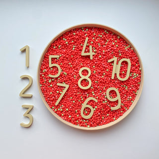 Cipari bērniem 1-10 matemātikas apguvei, eko sensorie cipari