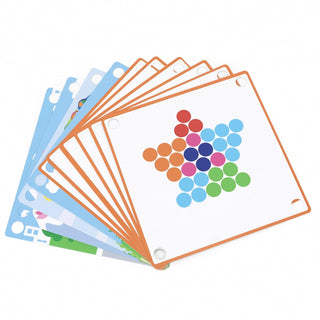 Large educational wooden bead mosaic set - Catch and Match