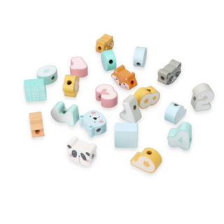 Pirmās veramās krelles - koka vēršanas komplekts