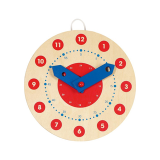 Wooden clock- learn to tell the time