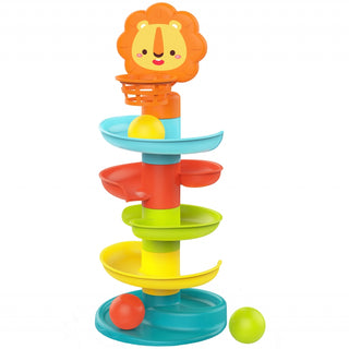 Ball drop spiral tower