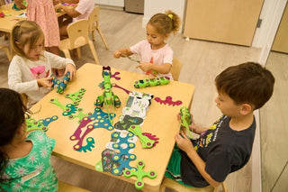 CLIXO Dino Adventure Pack 36 pcs Magnētisks konstruktors bērniem, attīstošā rotaļlieta