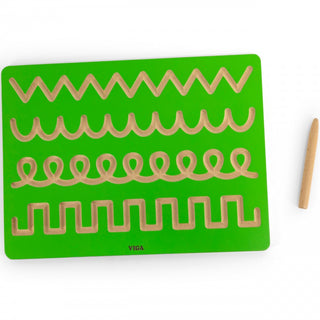 Agrīnās rakstīšanas dēlītis- pārvelc līnijas un rakstus, attīstošs grafomotorikas dēlītis