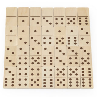 Double sided wooden Domino for kids - animals and dots
