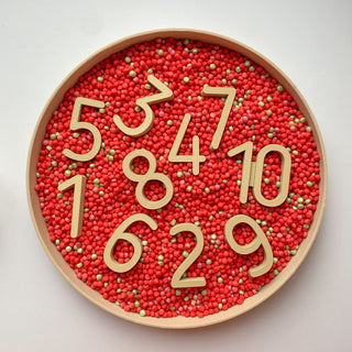 Cipari bērniem 1-10 matemātikas apguvei, eko sensorie cipari