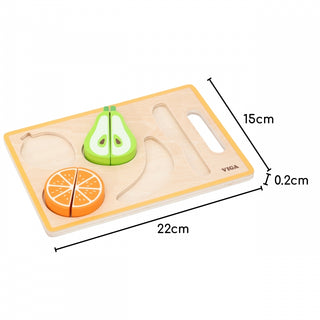 Wooden cutting fruit puzzle set