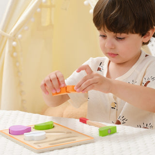 Koka griežamo dārzeņu komplekts