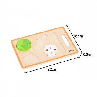 Koka griežamo dārzeņu komplekts