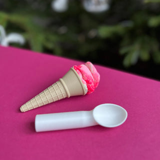 Eco ice cream set- ice cream cone and scoop