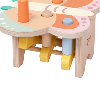 Butterfly - pastel wooden hammering game