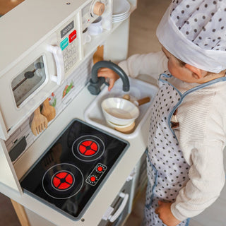 Koka rotaļu virtuve bērniem ar aksesuāriem