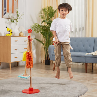 Bērnu uzkopšanas komplekts ar koka statīvu