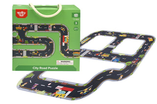 Large city road puzzle set