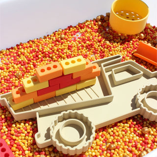 Varavīksnes eko ķieģeļi, 60 gab spēļu ķieģeļi sensorajām rotaļām bērniem Rainbow Eco bricks