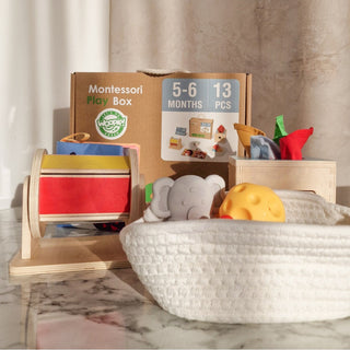 Montessori educational toy set for babies from 5 months, Montessori Box